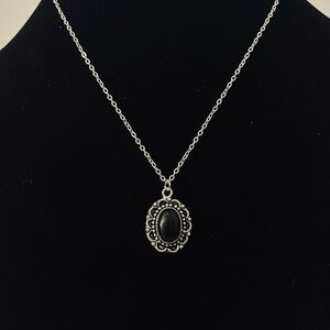 Hand Crafted Obsidian Pendant Necklace